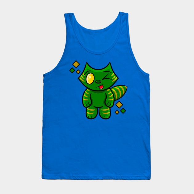 Battle Cat Wink Tank Top by RD Doodles